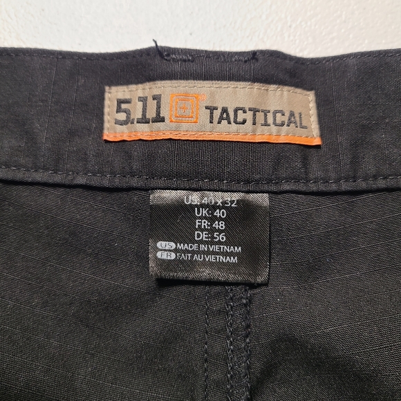 5.11 Tactical TacLite Pro Mens Size 40x32 Ripstop Pants Black 74273-019 - Picture 9 of 11